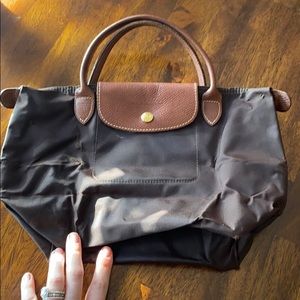 Small brown Longchamp handbag